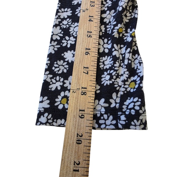 LOFT Outlet Womens XL Black Daisy Floral Cotton 3/4 Sleeve Top SP24 794543 - Picture 8 of 8